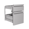 2-Drawer Block for Refrigerated Table - Efficient Storage Solution