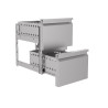 2 GN Drawer Block for Refrigerated Table - Professional Storage Solution