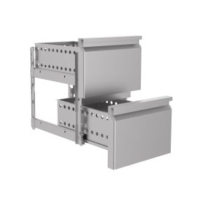 2-Drawer Block for Refrigerated Table - CombiSteel