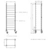 Clearing trolley GN 1/1 CombiSteel - Practical and robust