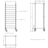 Chariot de Débarrassage à Plateaux - GN 2/1 - CombiSteel