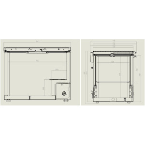 Congélateur Coffre Inox 305 L - Marque CombiSteel