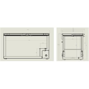 Congélateur Coffre Inox 469 L - CombiSteel | Stockage professionnel