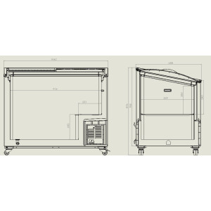 Gefriertruhe Glas 297L CombiSteel - Schnelle Ansicht und umweltfreundlich