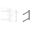 Stainless steel wall shelf support 300 mm CombiSteel | Professional kitchen