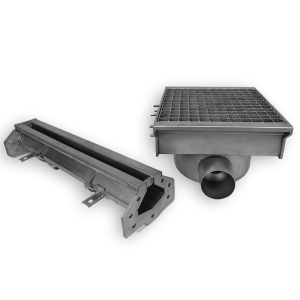 Floor Gutter - 300 x 265 mm - 2 Outlets