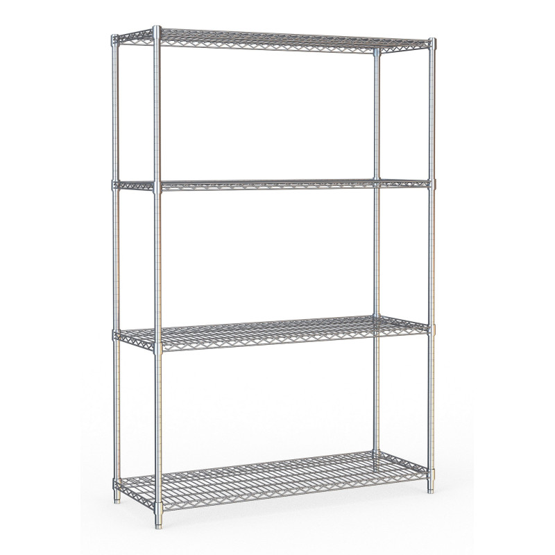 Abnehmbares Regal 4 Ebenen - L 1200 x T 450 mm - CombiSteel Abnehmbares Regal 4 Ebenen - L 1200 x T 450 mm - CombiSteel