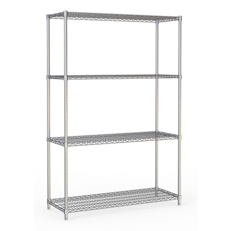 Abnehmbares Regal 4 Ebenen - L 1200 x T 450 mm - CombiSteel