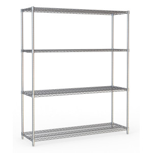 4-Tier Detachable Shelf - Chrome Steel - Combisteel