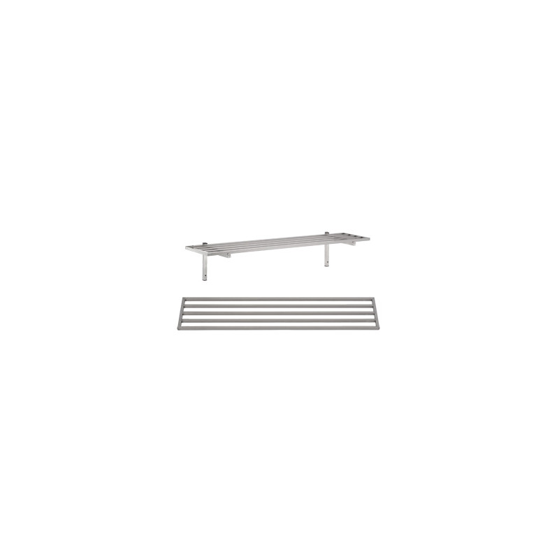 Barred Wall Shelf with Support - L 1200 x D 300 mm - CombiSteel