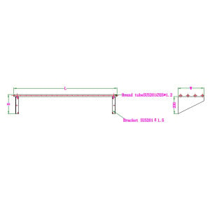 Barred Stainless Steel Wall Shelf CombiSteel - Kitchen Storage