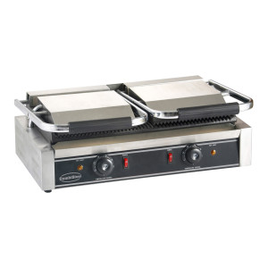 Grill Panini Double - Plaques Rainurées - CombiSteel