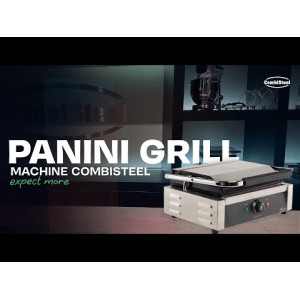 Grill Panini Kontakt Einfach - Gerillte Platten - CombiSteel