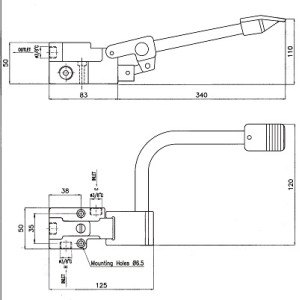 Fußsteuerung 1 Pedal für Mischbatterie - CombiSteel