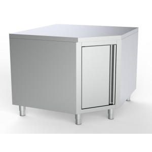 Stainless Steel Low Angular Furniture - CombiSteel - L 1000 x D 600 mm