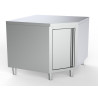 Stainless Steel Low Angular Furniture - L 1000 x D 700 mm | CombiSteel | Professional Storage