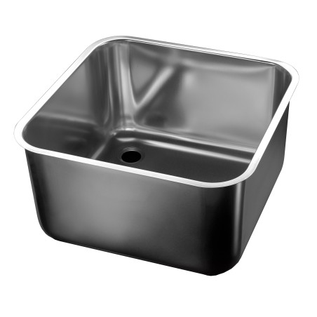 Square Stainless Steel Sink 400x400x300 mm - Combisteel • Resistance & Ease