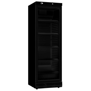 Armoire Réfrigérée à Boissons Noire à Porte Vitrée - 382 L