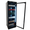 Black Glass Door Beverage Refrigerated Cabinet - 382 L