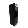 Black Glass Door Beverage Refrigerated Cabinet with Canopy - 382 L