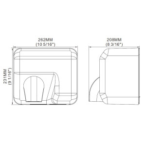 Automatic Stainless Steel Hand Dryer CombiSteel - Efficient and Elegant