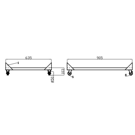 Support Saladette 2 Türen Combisteel | Zubehör inklusive