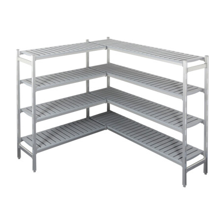 Winkelregal für Kühlraum 1200 x 1500 x 2010 mm - L 935 x T 450 mm - CombiSteel