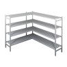 Winkelregal für Kühlraum 1200 x 1500 x 2010 mm - L 935 x T 450 mm - CombiSteel