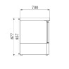 Positive Kühltisch 1 Tür - 109 L - CombiSteel