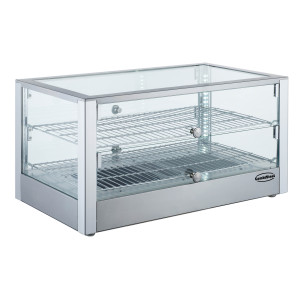 Wärmevitrine 80L aus Edelstahl - CombiSteel