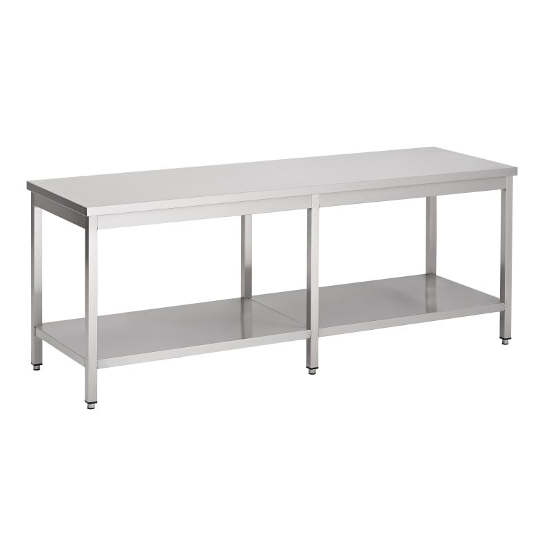 Table Inox avec Etagère 2700 mm - Marque CombiSteel