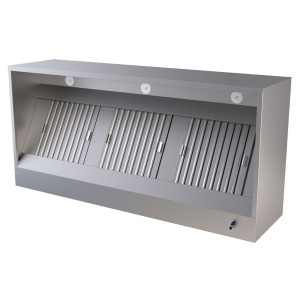 Cubical Hood with LED - Depth 950 - 2000 mm - CombiSteel