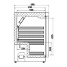 Mini White Refrigerated Cabinet - 130 L - CombiSteel