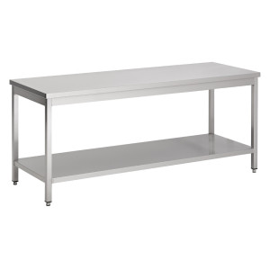 Table Inox avec Étagère - Robuste et Pratique | CombiSteel