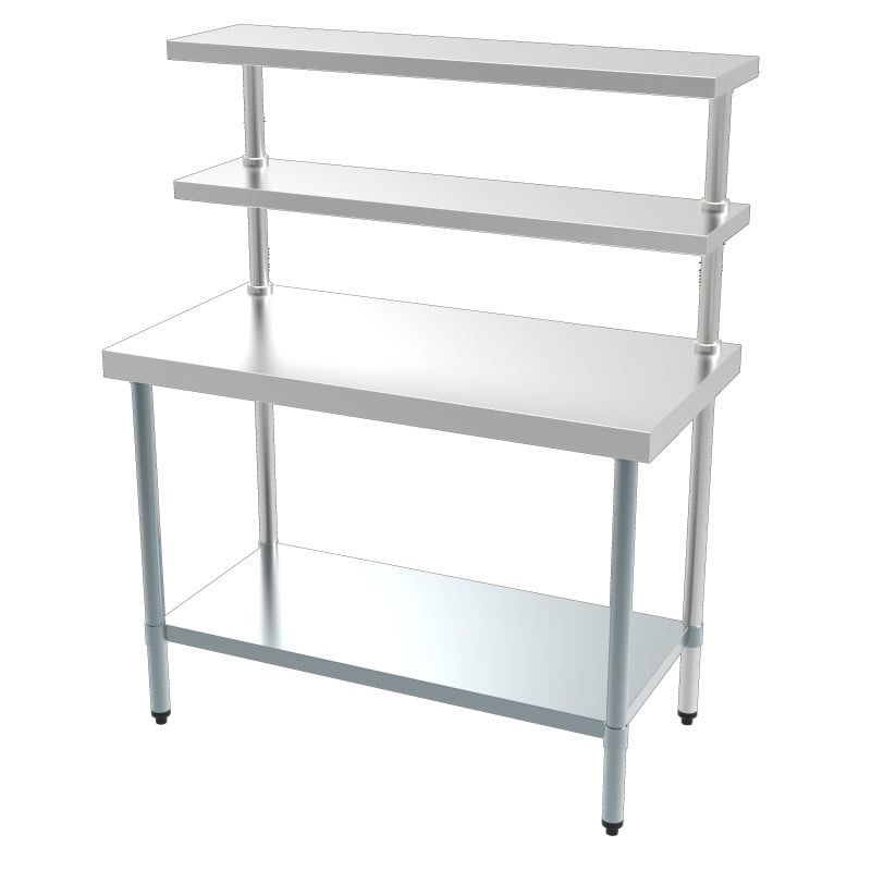 Edelstahltisch mit 2 Etagen - L 1500 x T 600 mm - CombiSteel Edelstahltisch mit 2 Etagen - L 1500 x T 600 mm - CombiSteel