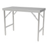 Folding Stainless Steel Table - Compact and Robust - Brand CombiSteel