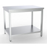 Stainless Steel Table with Shelf - L 900 x D 700 mm