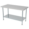 Stainless Steel Table with Shelf 2000x700 mm - CombiSteel Quality