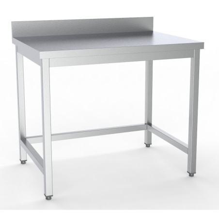 Table Inox avec Dosseret - Qualité professionnelle