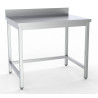 Stainless Steel Table with Backsplash - Generous dimensions, robustness, and practicality