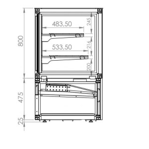 Positive Refrigerated Display CombiSteel 750L - Enjoy Optimal Freshness