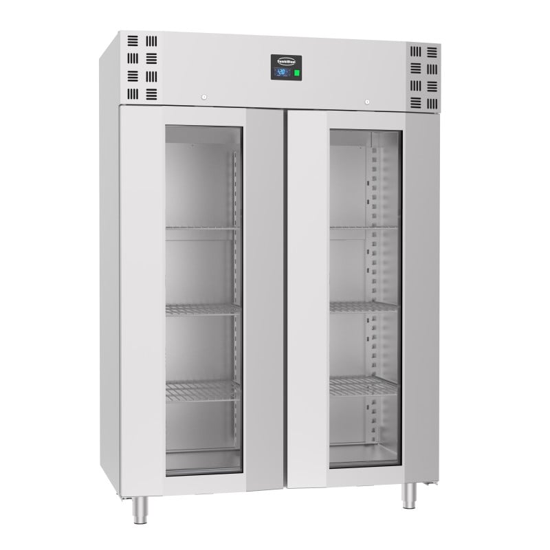 Armoire Réfrigérée Négative 1400L Inox - 2 Portes Vitrées CombiSteel