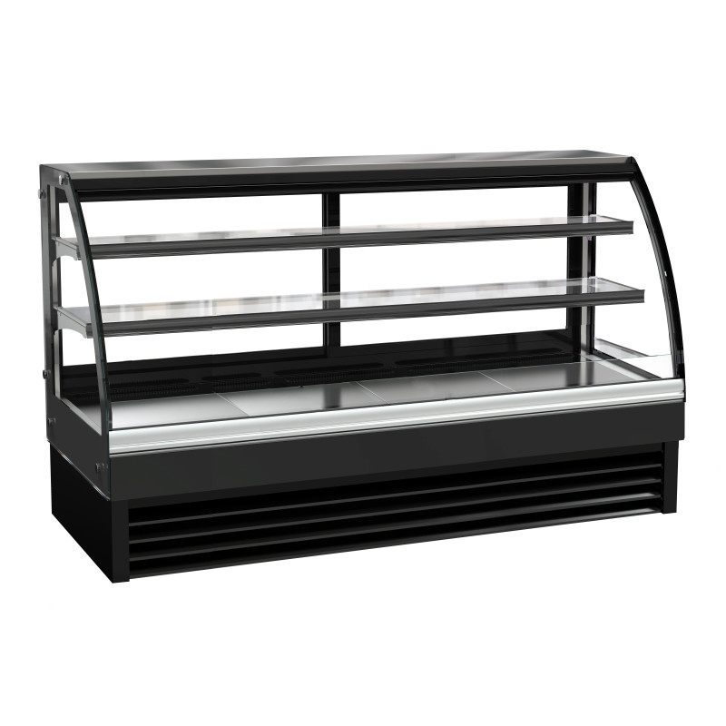 Positive Kühlvitrine Gebogen - 400 L - CombiSteel Positive Kühlvitrine Gebogen - 400 L - CombiSteel