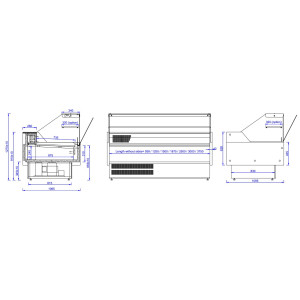 Positive Refrigerated Display Case Morris CombiSteel - Professional Presentation