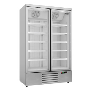 Stainless Steel 2-Door Negative Refrigerated Display Case - 1000 L CombiSteel