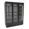 Positive Kühlschrank Schwarz - 2 Glastüren - 1555 L - CombiSteel