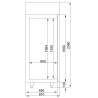 Negative Stainless Steel Pastry Cabinet 850 L CombiSteel - Spacious Capacity & Ventilated Refrigeration