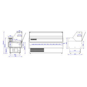 Positive Kühlvitrine Oscar - 0,7 m² - CombiSteel