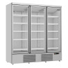 Vitrine Réfrigérée Positive en Inox - 3 Portes Vitrées - 1530 L