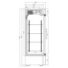 Armoire Réfrigérée Négative 2 Portes Vitrées - 920 L Combisteel